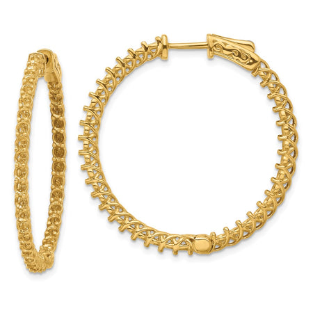 14k Round Hoop w/Safety Clasp Earring Mountings (XE2007)