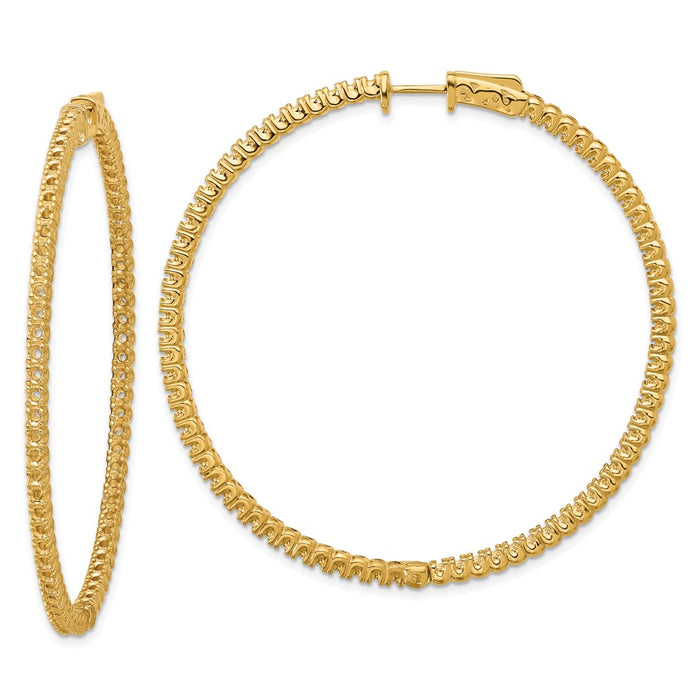 14k Round Hoop w/Safety Clasp Earring Mountings (XE2031)