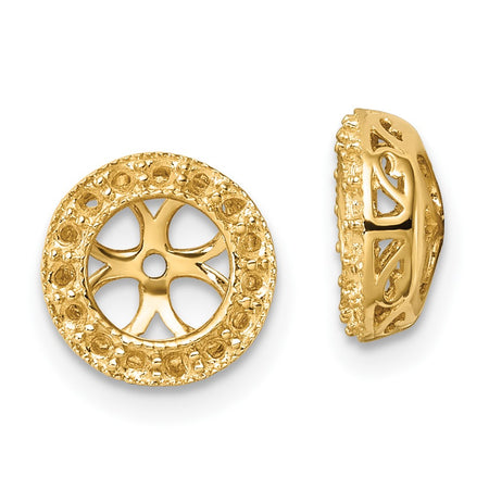 14k Diamond Earring Jacket Mountings (XJ34)