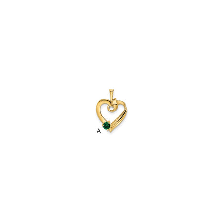 14k 1 Stone Family Pendant Mounting (XMP52/1)