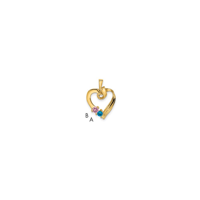 14k 2 Stone Family Pendant Mounting (XMP52/2)