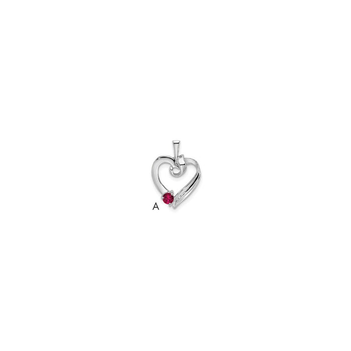 14k White Gold 1 Stone Family Pendant Mounting (XMPW52/1)