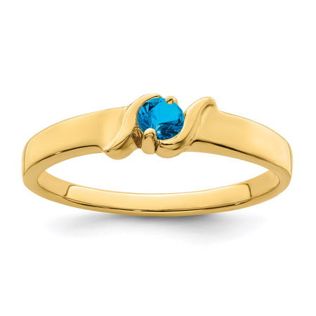 14k Polished 1-Stone Mothers Ring Mounting (XMR11/1-7)