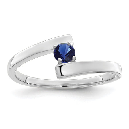 14k White Gold Polished 1-Stone Mothers Ring Mounting (XMR16/1W-7)