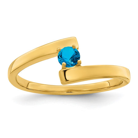 14k Polished 1-Stone Mothers Ring Mounting (XMR16/1-7)