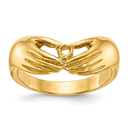 14k 1 Stone Family Ring Mounting (XMR51/1)