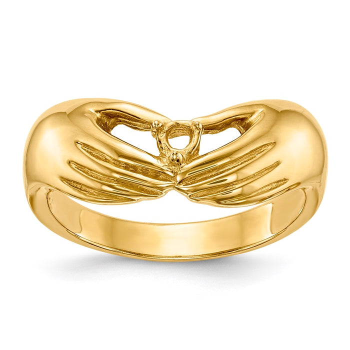 14k 1 Stone Family Ring Mounting (XMR51/1)