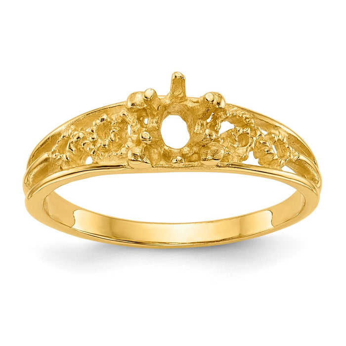 14k 1 Stone Family Ring Mounting (XMR52/1)