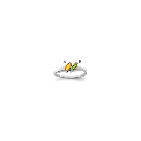 10k White Gold Family Jewelry Ring Mounting (1XMR62/2W-7)