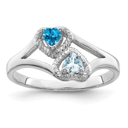 14k White Gold Family Jewelry Ring Mounting (XMR64/2W-7)