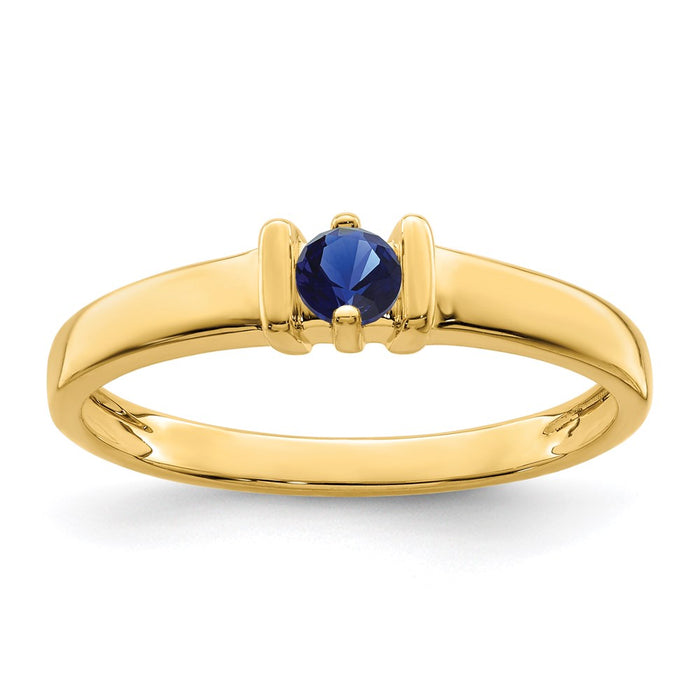 14k Polished 1-Stone Mothers Ring Mounting (XMR6/1-7)