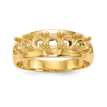 14k Polished 5-Stone Mothers Ring Mounting (XMR7/5-7)