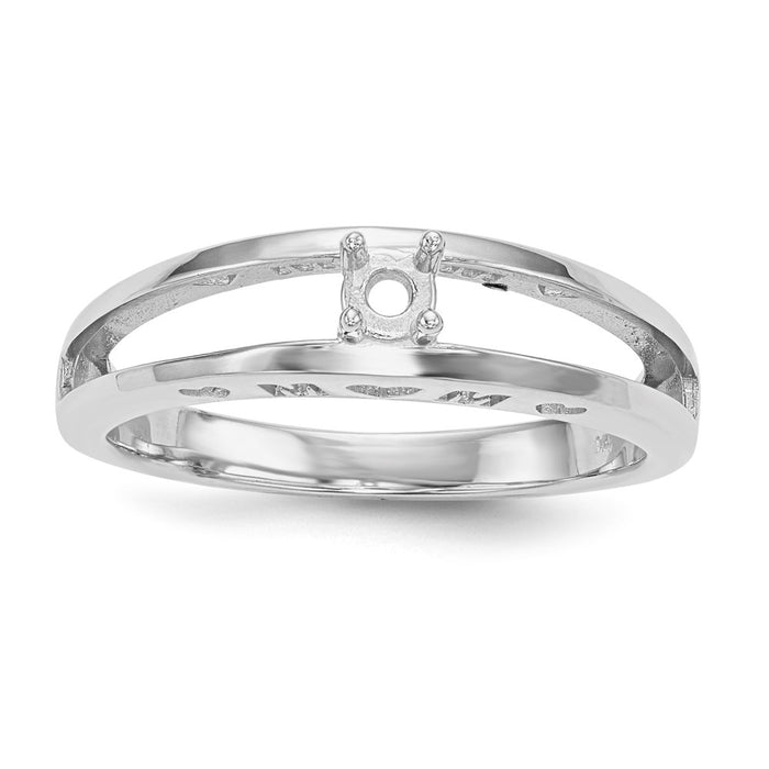 14k White Gold Family Jewelry Ring Mounting (XMR71/1W-7)