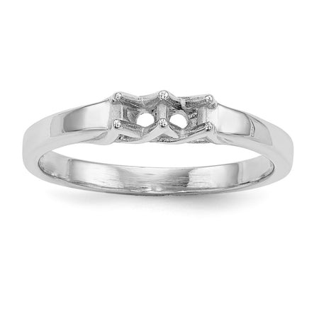 14k White Gold Family Jewelry Ring Mounting (XMR83/2W-7)