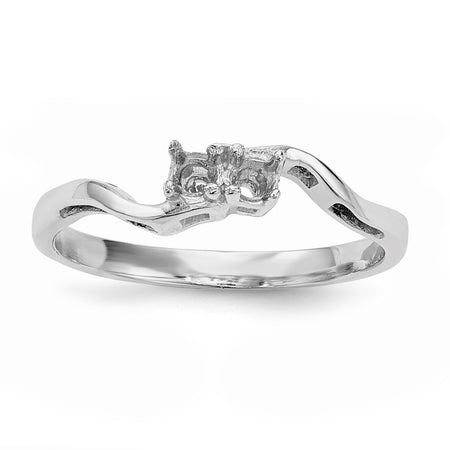 14k White Gold Family Jewelry Ring Mounting (XMR86/2W-7)