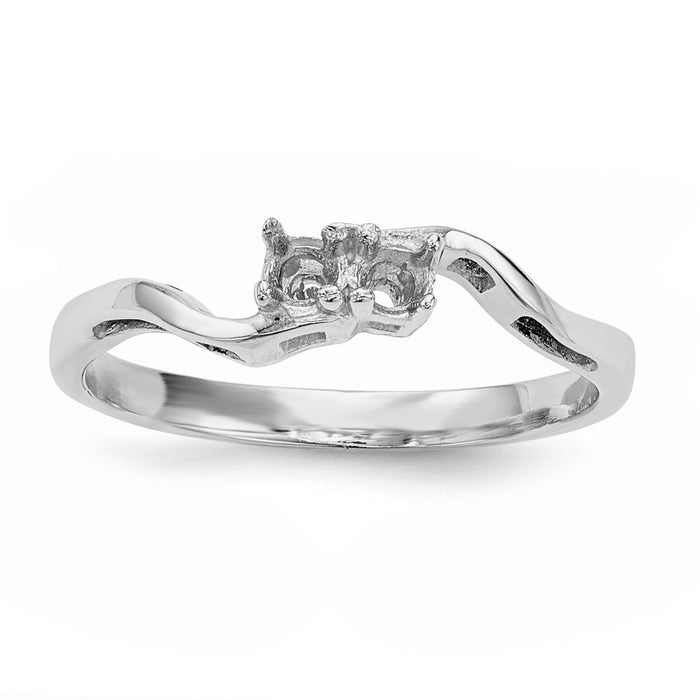 14k White Gold Family Jewelry Ring Mounting (XMR86/2W-7)