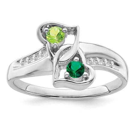 14k White Gold Family Jewelry Ring Mounting (XMR91/2W-7)