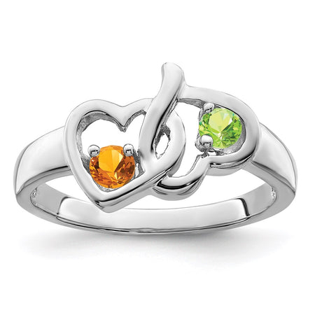 14k White Gold Family Jewelry Ring Mounting (XMR92/2W-7)