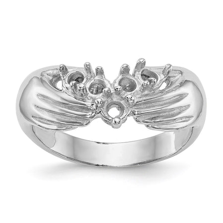 14k White Gold 5 Stone Family Ring Mounting (XMRW51/5-7)