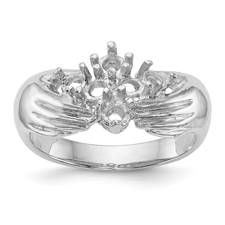 14k White Gold 6 Stone Family Ring Mounting (XMRW51/6)