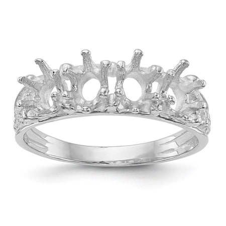14k White Gold 4 Stone Family Ring Mounting (XMRW52/4)
