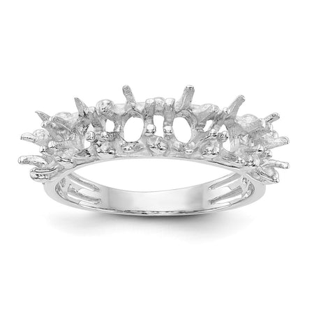 14k White Gold 6 Stone Family Ring Mounting (XMRW52/6)