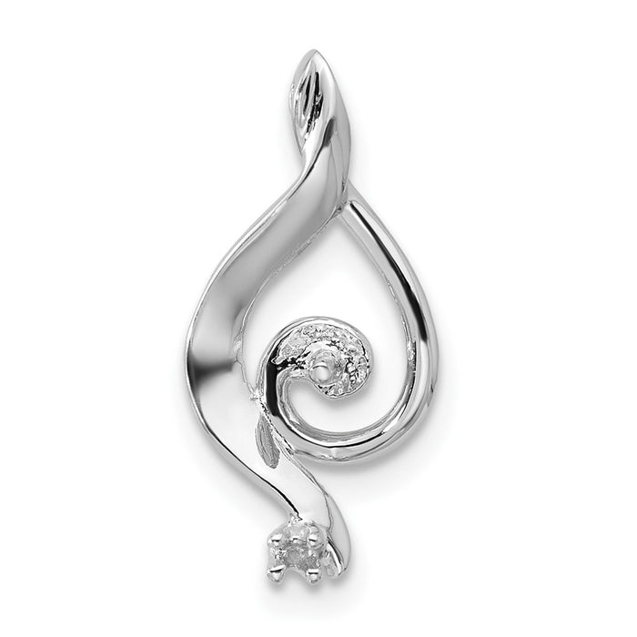 14k White Gold Pearl Pendant Mounting (XP1735)