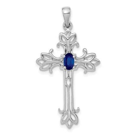 14k White Gold Polished Cross Mounting (XP1775W)