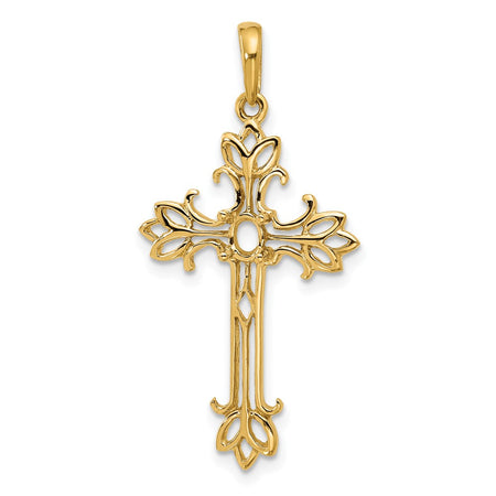 14k Polished Cross Mounting (XP1775)