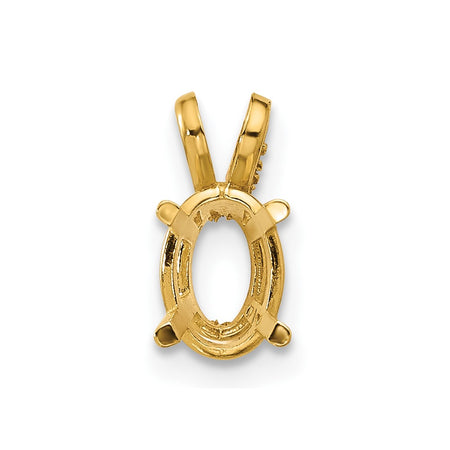 14k 7x5 Oval Pendant Mounting (XP422)