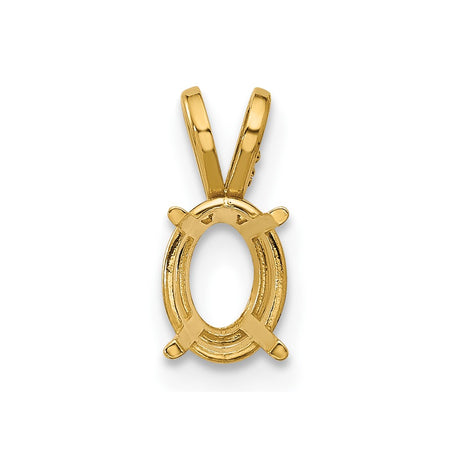 14k 8x6 Oval Pendant Mounting (XP423)
