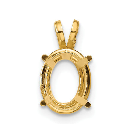 14k 9x7 Oval Pendant Mounting (XP424)