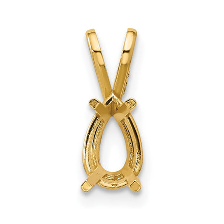 14k 8x5 Pear Pendant Mounting (XP425)