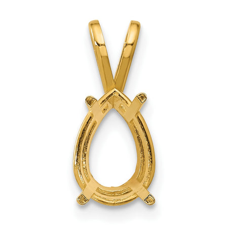 14k 10x7 Pear Pendant Mounting (XP427)