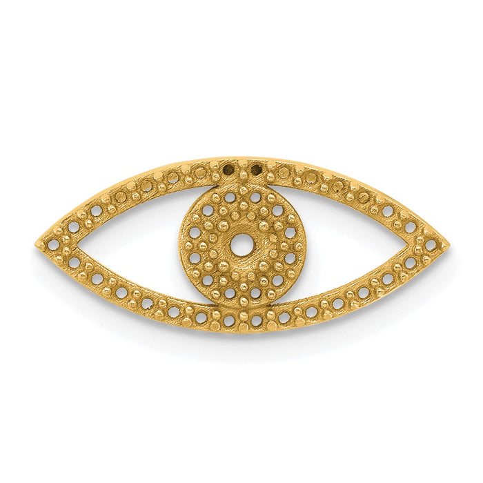 14k Small Evil Eye Chain Slide Mounting (XP5040)