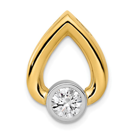 14k Holds 5mm Stone Teardrop Chain Slide Mounting (XS1194)