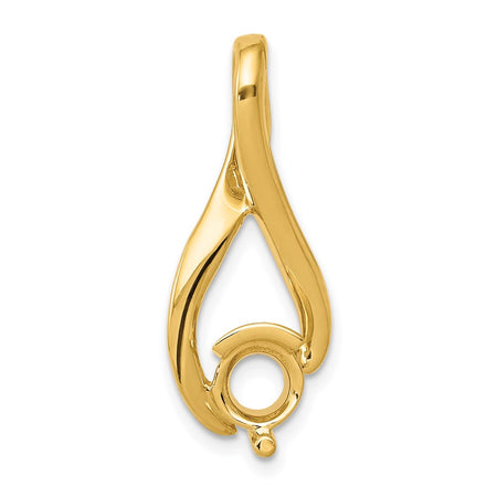 14k Holds 5.8mm Stone Fancy Slide Mounting Fits up to 2mm Regular/6mm Fancy or Reversible Omega (XS1200)