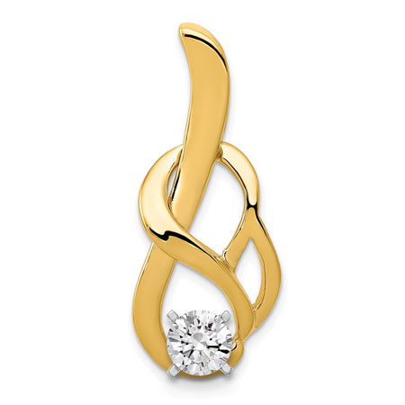 14k Peg-Set Fancy Slide Mounting Fits up to 4mm Regular/6mm Fancy or Reversible Omega (XS1249)