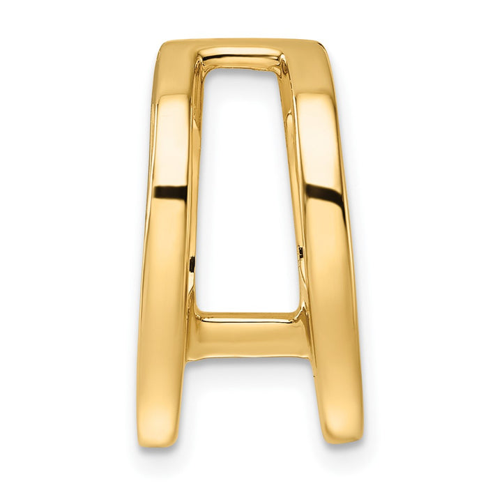 14k Holds 6mm Stone Slide Mounting Fits up to 6mm Regular/8mm Fancy or Reversible Omega (XS221)