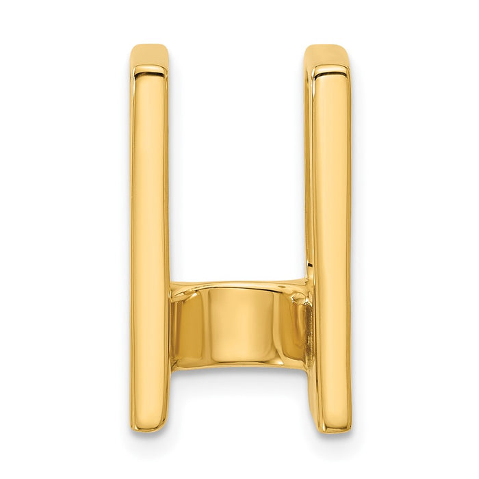 14k Holds 7.5mm Stone Slide Mounting Fits up to 8mm Regular/10mm Fancy or Reversible Omega (XS222)
