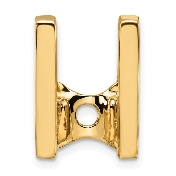 14k Holds 7.5mm Stone Slide Mounting Fits up to 6mm Regular/8mm Fancy or Reversible Omega (XS223)