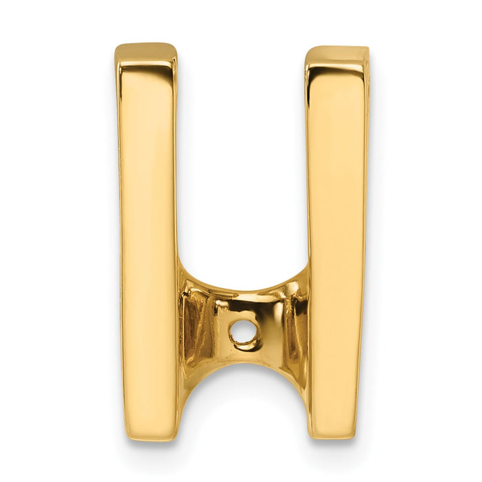 14k Holds 6mm Stone Slide Mounting Fits up to 6mm Regular/8mm Fancy or Reversible Omega (XS224)