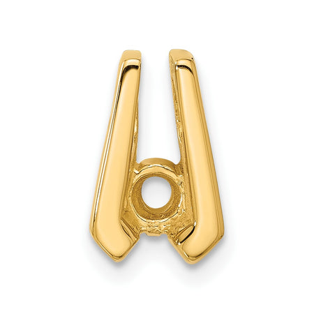 14k Holds 4.0mm Stone Slide Mounting Fits up to 2mm Regular/3mm Fancy or Reversible Omega (XS502)