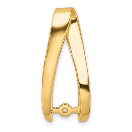 14k Peg-Set Diamond Slide Mounting Fits up to 6mm Regular/8mm Fancy or Reversible Omega (XS639)