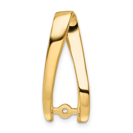 14k Peg-Set Diamond Slide Mounting Fits up to 6mm Regular/8mm Fancy or Reversible Omega (XS640)