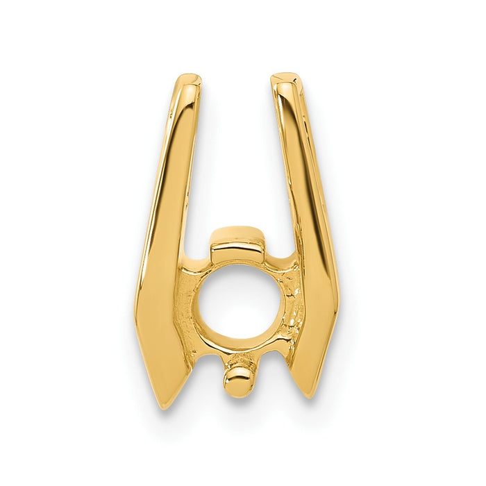 14k Holds 4.75mm Stone Slide Mounting Fits up to 3mm Fancy or Reversible Omega Only (XS660)