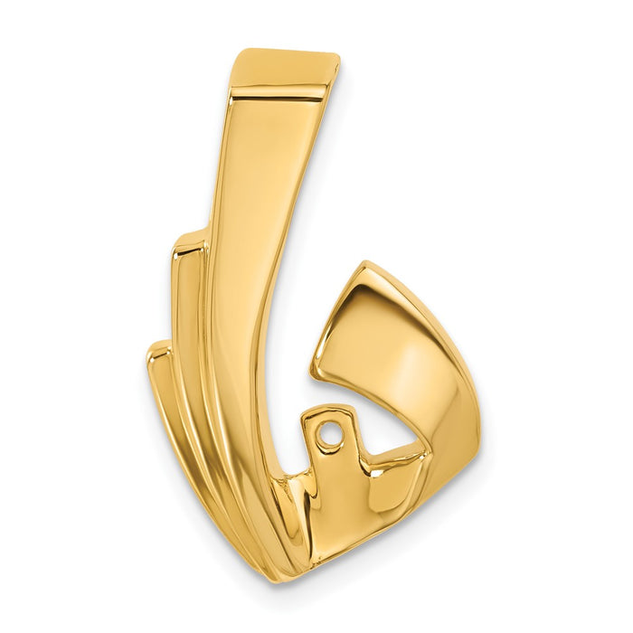 14k Peg-Set Diamond Slide Mounting Fits up to 4mm Regular/6mm Fancy or Reversible Omega (XS80)