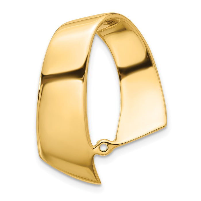 14k Fancy Peg-Set Diamond Slide Mounting Fits up to 10mm Regular/Fancy/Reversible Omega (XS836)