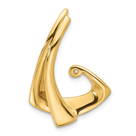 14k Peg-Set Diamond Slide Mounting Fits up to 2mm Regular/6mm Fancy or Reversible Omega (XS837)