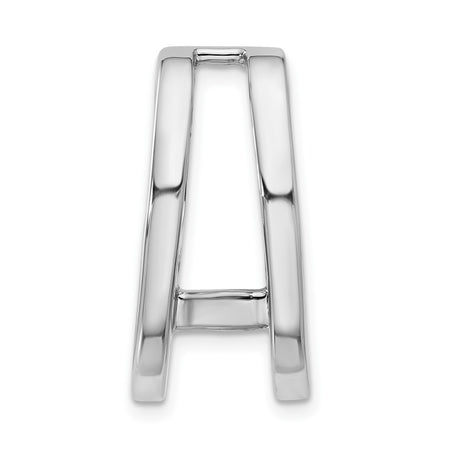 14k White Gold Holds 6.8mm Stone Slide Mounting Fits up to 6mm Regular/8mm Fancy or Reversible Omega (XSW58)
